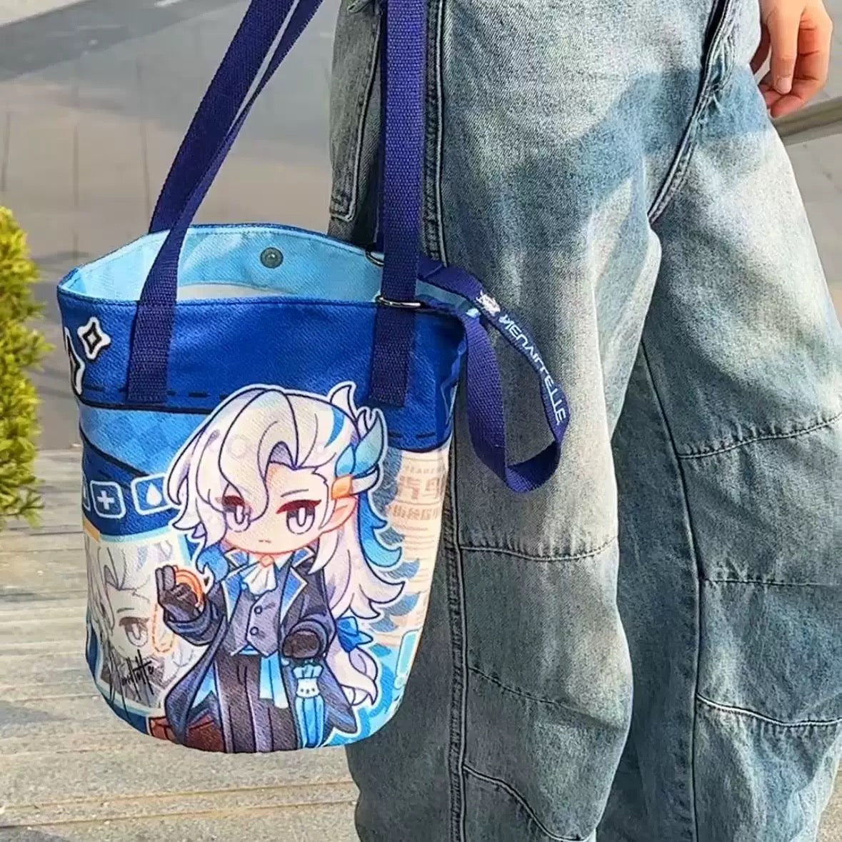 Genshin Impact Fanart Furina Neuvillette Crossbody Bag