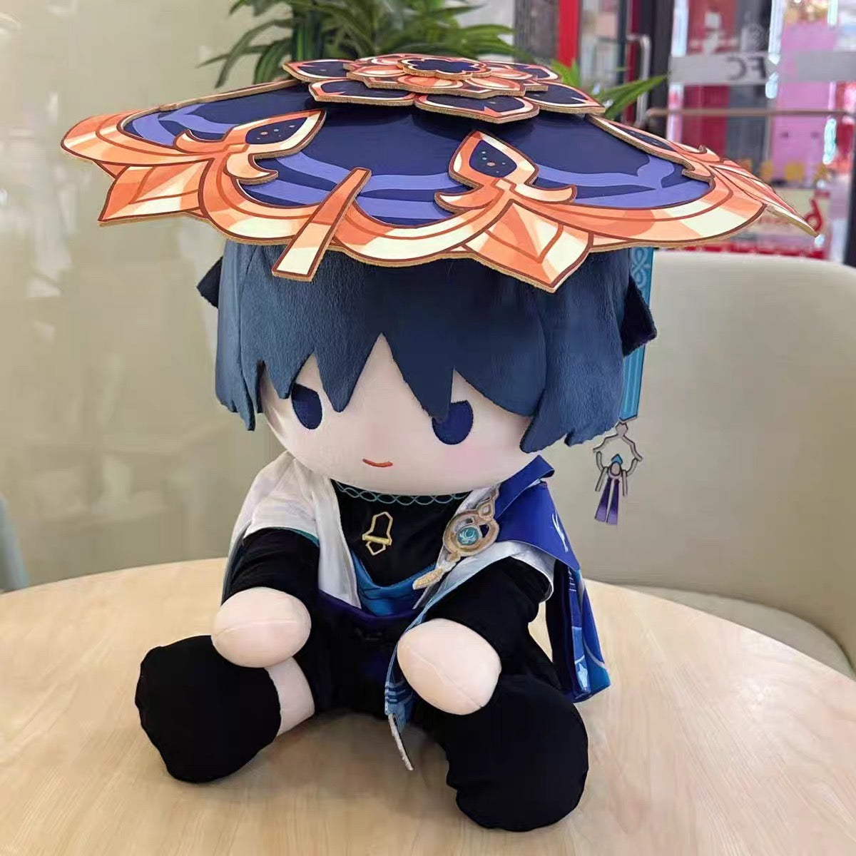 Genshin Impact plushie Scaramouche Wanderer Staring Eyes Plush Doll 40CM