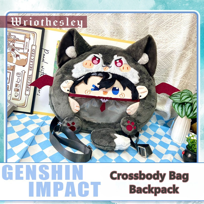 Game Genshin Impact Wriothesley Crossbody Bag Backpack