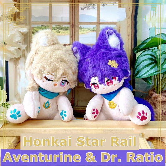 Honkai Star Rail Plushies アベンチュリン Dr. Ratio 動物ぬいぐるみ 15CM