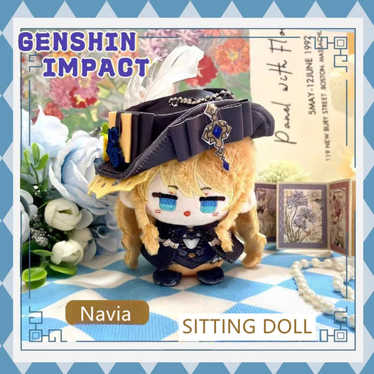 Genshin Impact Plush Doll Cotton Stuffed Toy 12CM Furina Neuvillette Navia Clorinde Wriothesley
