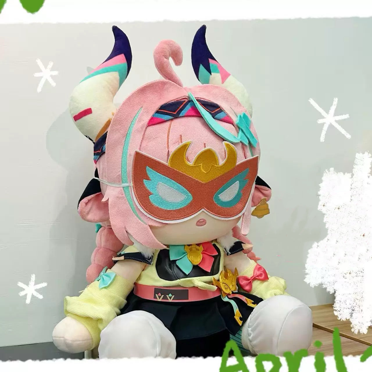 Anime Plush Genshin Impact Varesa Staring Eyes 40CM Cotton Plush Doll Set
