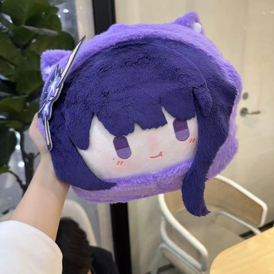 Smile Genshin Impact Plushies Baal Raiden Shogun 30CM Plush Hands Warmer Pillow
