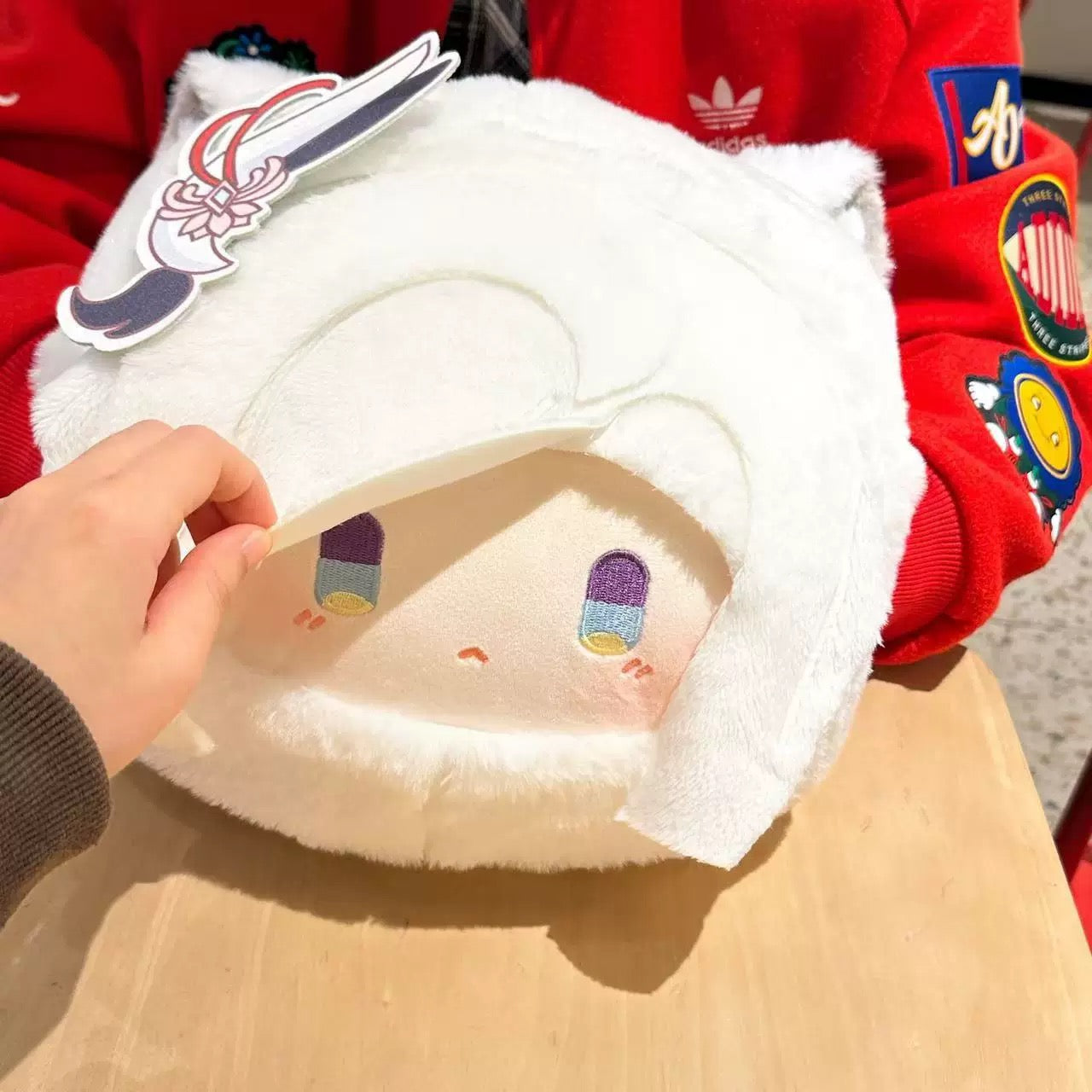 Smile Genshin Impact Plushies Shenhe 30CM Plush Hands Warmer Pillow