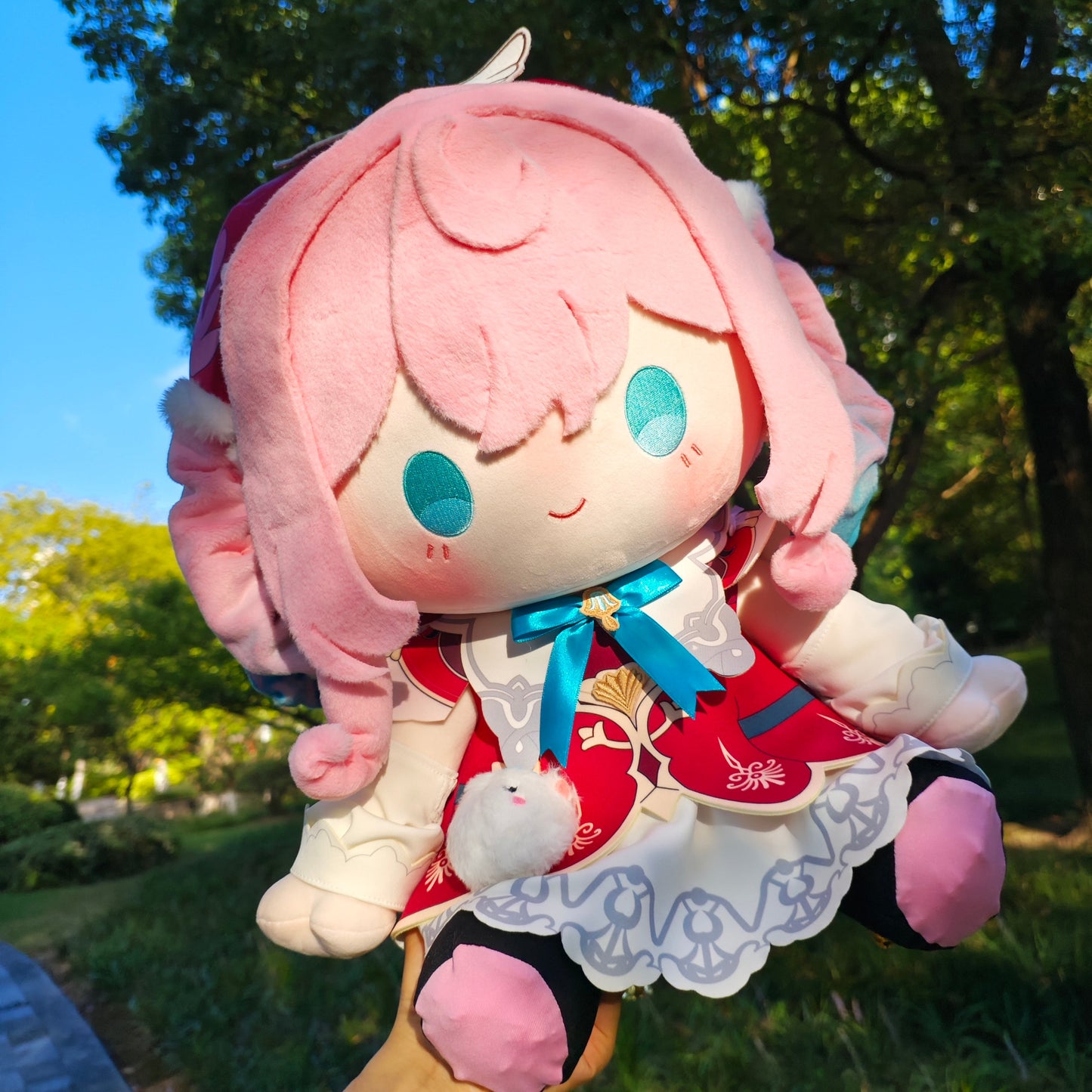 Honkai Star Rail Hyacine Staring Eyes Plush Doll 40CM with Clothes | HSR Merch