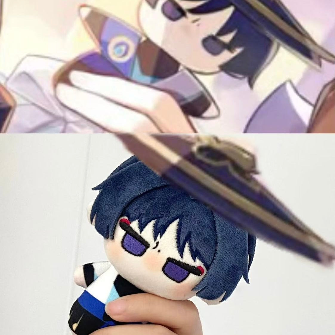 Genshin Impact Wanderer Scaramouche 10CM Plush Doll