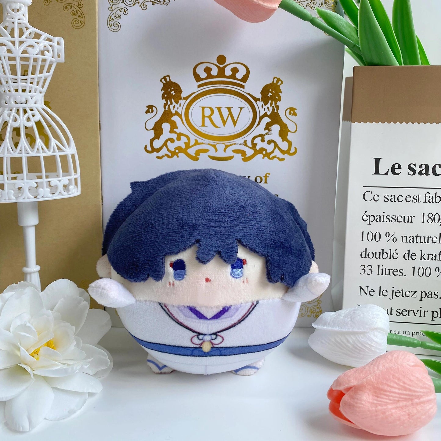 Plush Ball Doll Genshin Impact Wanderer Scaramouche Cotton Stuffed Anime Collectible Gift 12cm 30cm