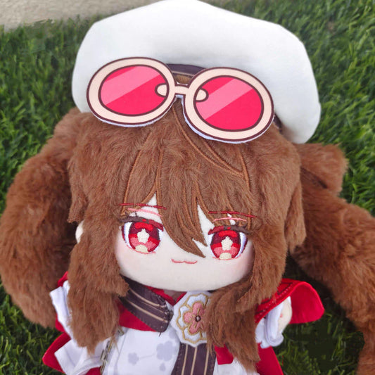 Genshin Impact Hu Tao Plush Doll – 20CM Cherries Snow-Laden Stuffed Toy with Outfit