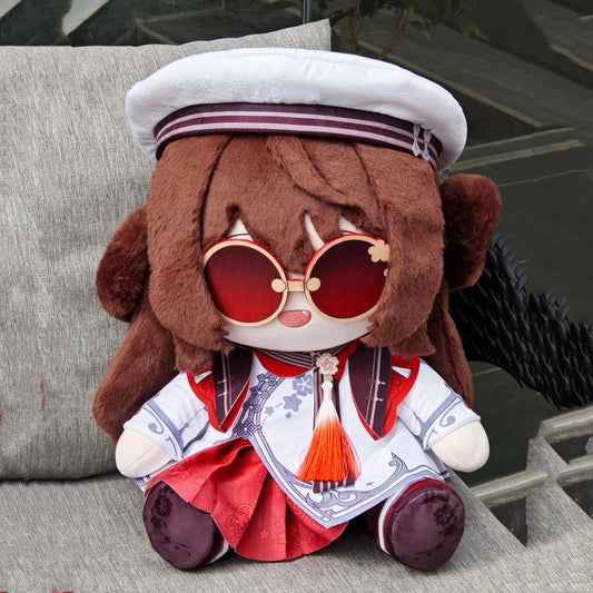 Anime Plush Genshin Impact Hu Tao Cherries Snow-Laden 40CM Cotton Plush Doll Set