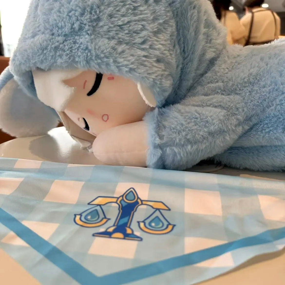Genshin Impact Furina Sleeping Plush Doll Plushie 60CM Full Set Cotton Stuffed Toy Anime Gift