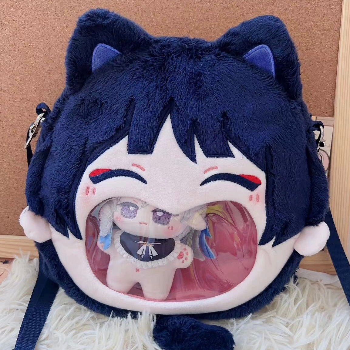 Game Genshin Impact Wanderer Scaramouche Kabukimono Backpack Crossbody Bag