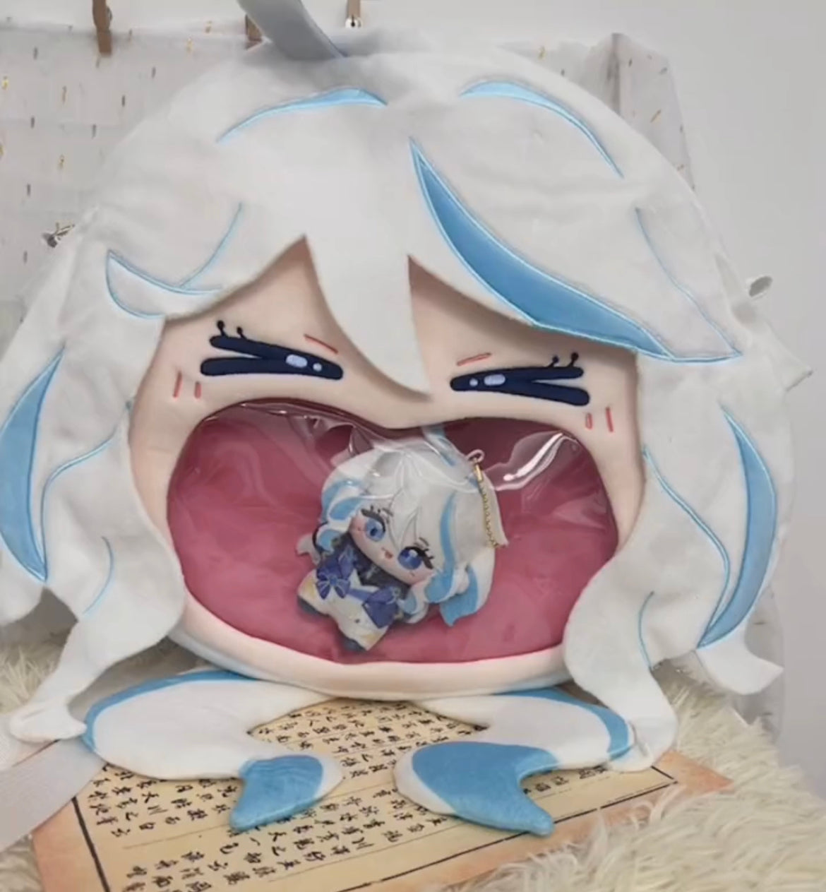 Game Genshin Impact Furina Backpack Crossbody Bag