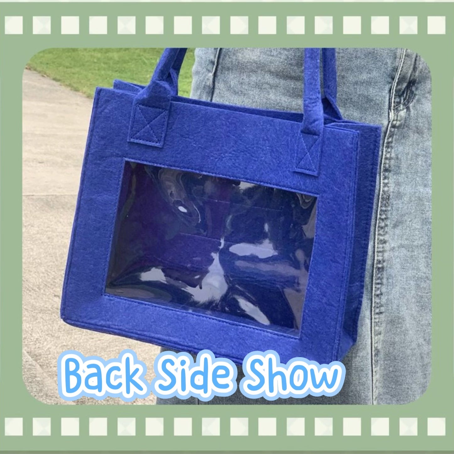 Genshin Impact Square Bag Xiao Wanderer Raiden Shogun Anime Crossbody Bag Cotton PVC