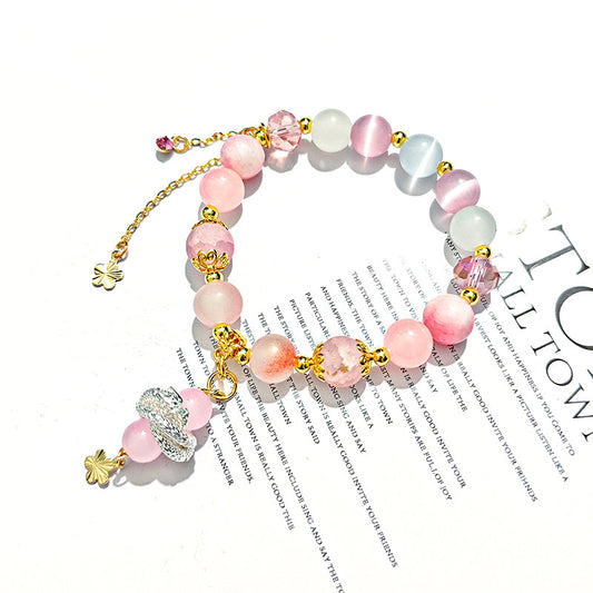 Wuthering Waves Jinhsi Peach Blossom Bracelet Adjustable Anime Charm Gift