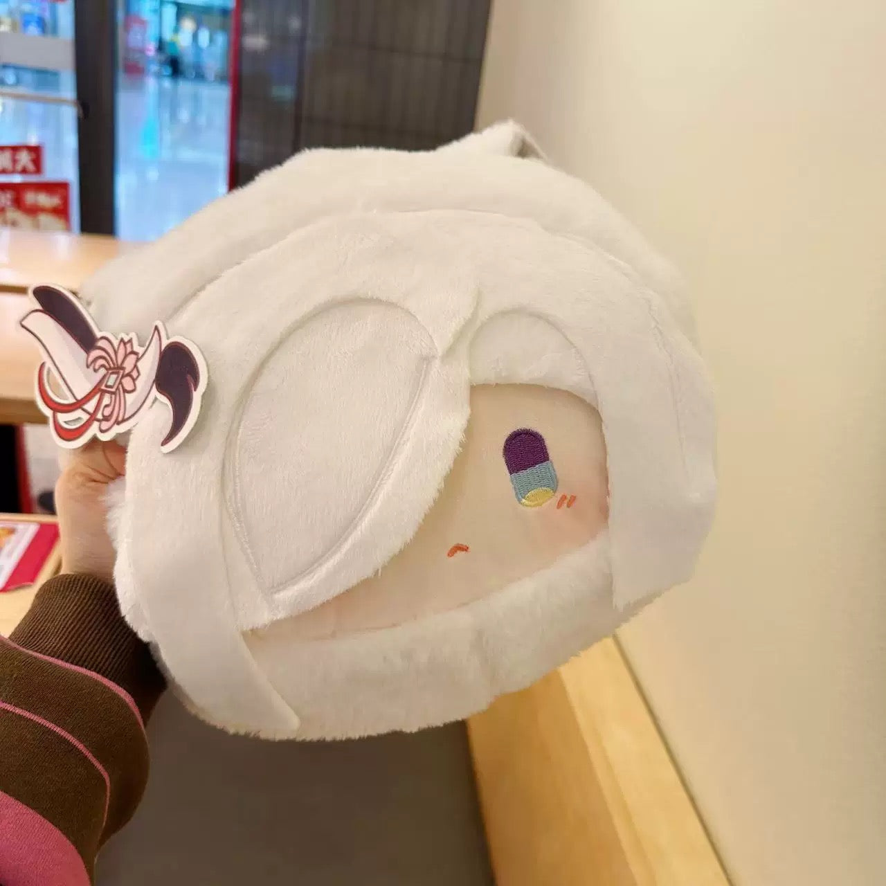 Smile Genshin Impact Plushies Shenhe 30CM Plush Hands Warmer Pillow