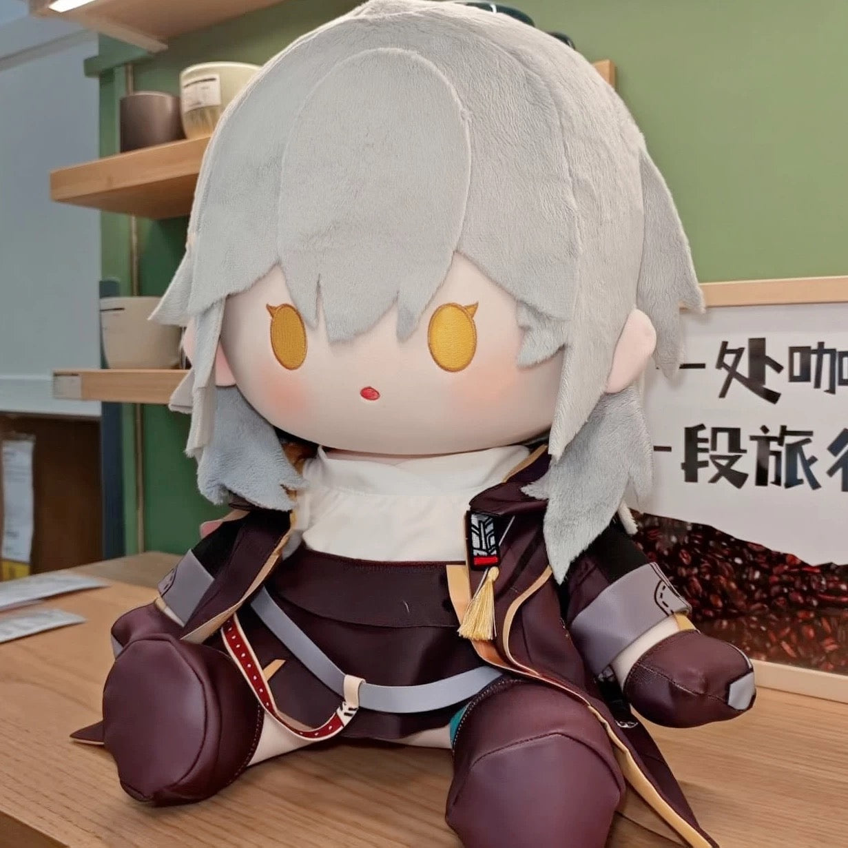 Honkai: Star Rail Trailblazer Stelle Staring Eyes Plush Doll – 40CM (Female & Male)