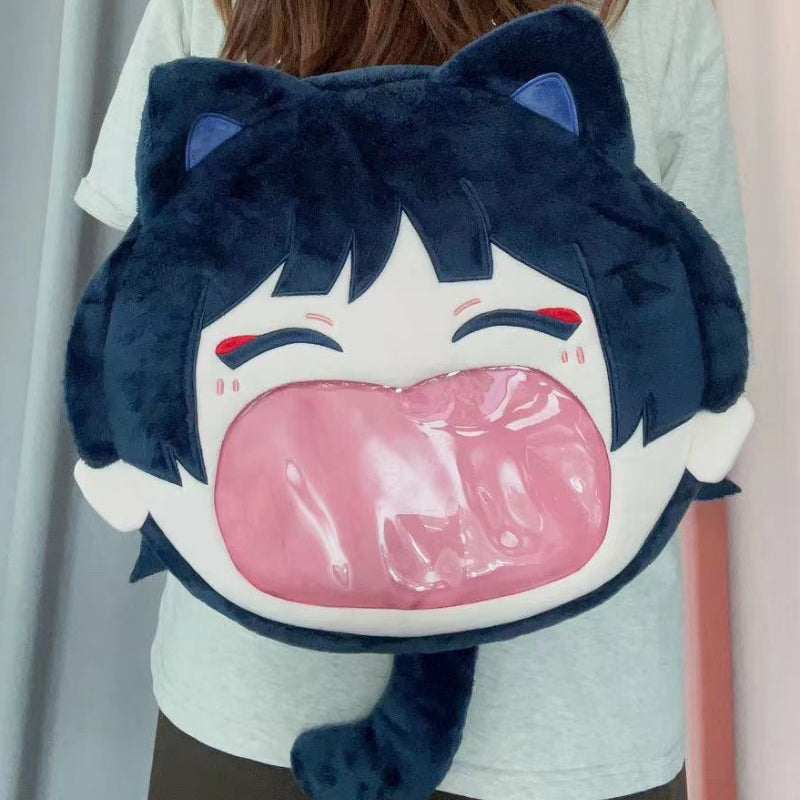 Game Genshin Impact Wanderer Scaramouche Kabukimono Backpack Crossbody Bag