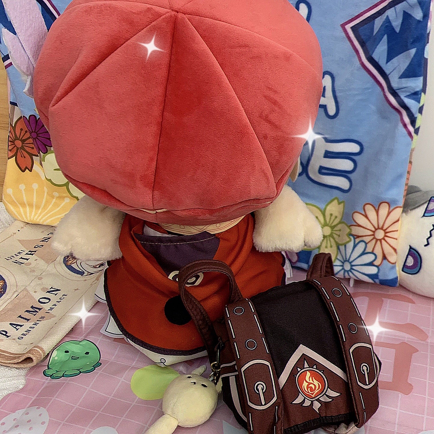 Genshin Impact Plush Doll Klee 30CM Stuffed Toy Anime Figure with Outfit