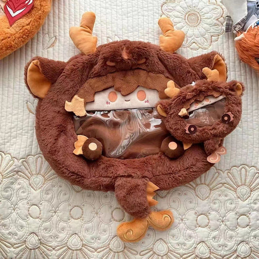 Game Genshin Impact Fanart Zhongli Purse Crossbody Bag Backpack