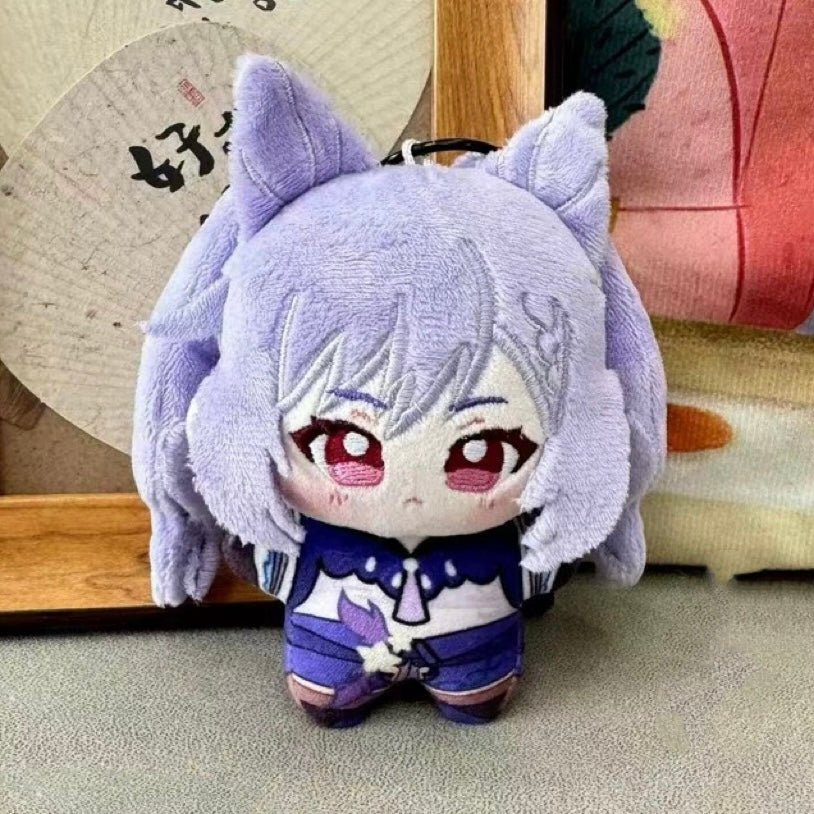 Genshin Impact Plush Doll 12CM HX Style Keqing Klee Diluc Heizou Stuffed Toy