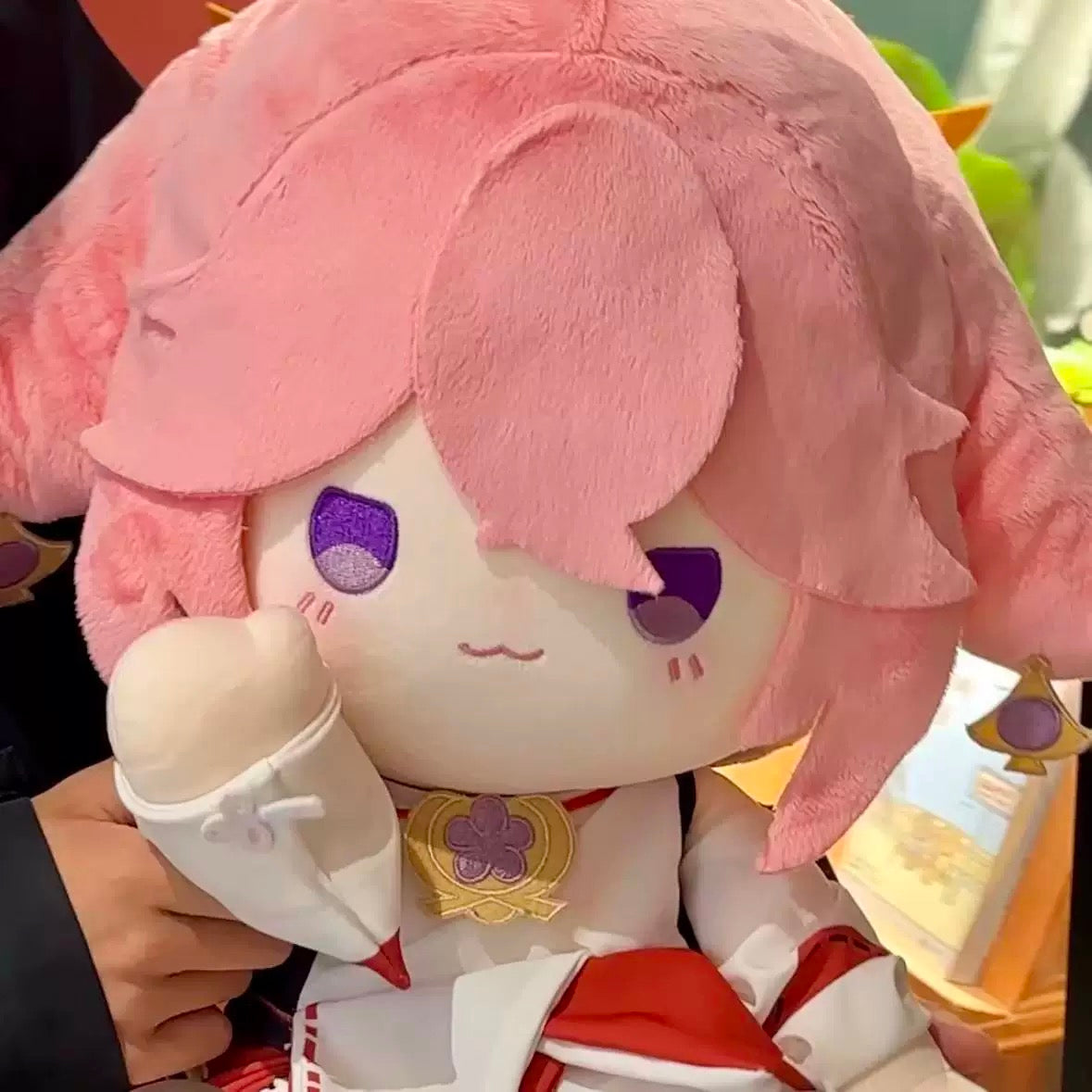 原神 ぬいぐるみ 八重巫女 手を振る 口 40cm ぬいぐるみ