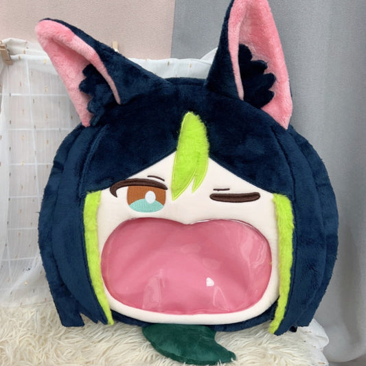 Genshin Impact Tighnari Crossbody Bag Backpack - Kawaii Anime Purse Cotton PVC
