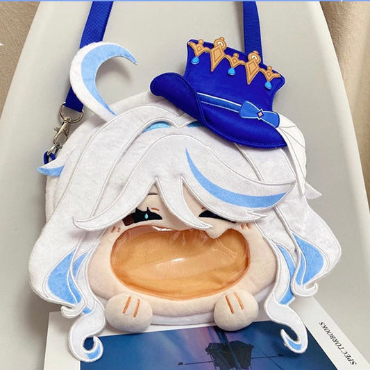 Genshin Impact Bag Furina Focalors – Anime Crossbody Bag Backpack Cotton PVC Fan Merch