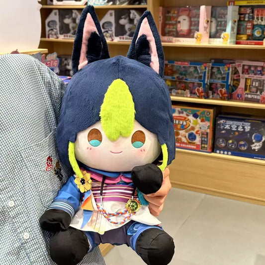 Plush Doll Genshin Impact Tighnari Staring Eyes Cotton Stuffed Anime Collectible Gift Set 40cm