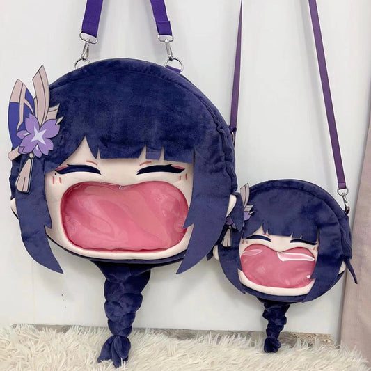 Game Genshin Impact Baal Raiden Shogun Crossbody Bag Backpack