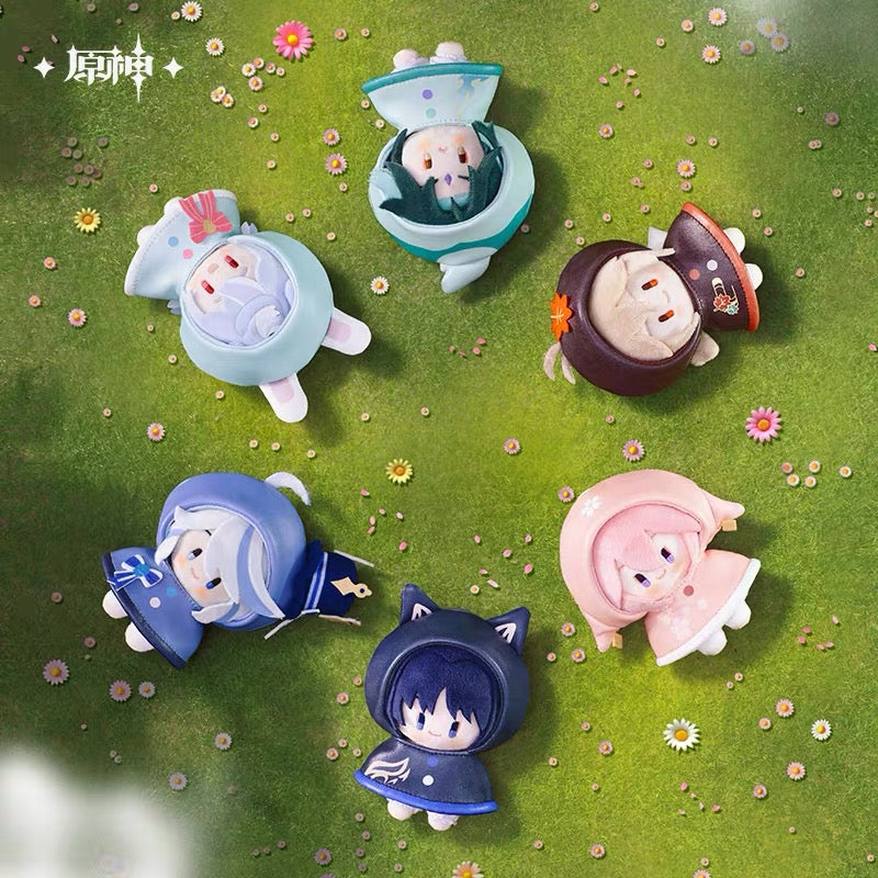 Drop Series: Genshin Impact Official Characters Play In The Rain Style Plush Doll 12CM
