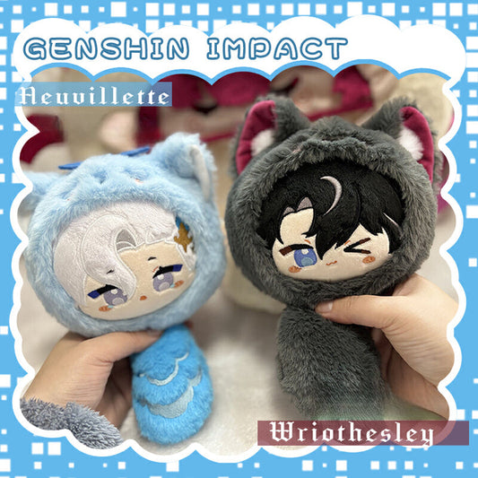 Genshin Impact Plush Ball Neuvillette Wriothesley 15x20CM Kawaii Gift