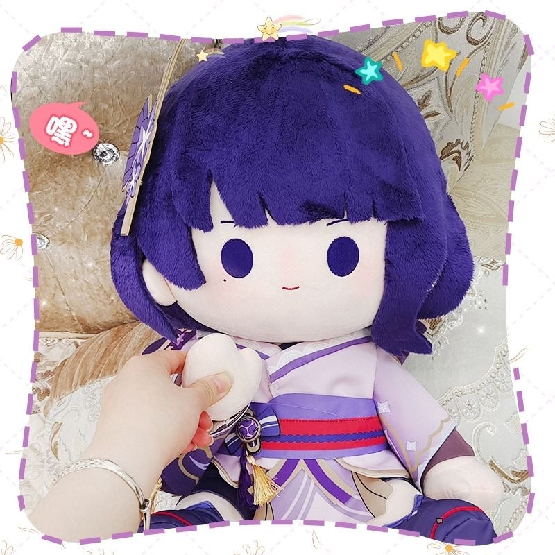Raiden Shogun Plush Doll Genshin Impact Stuffed Toy Baal Ei 40CM Cotton Anime Figure Gift
