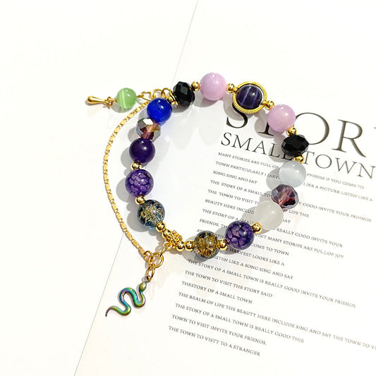 Game-Inspired Bracelet - Jade Handmade Honkai: Star Rail Beaded - product gallery image 2