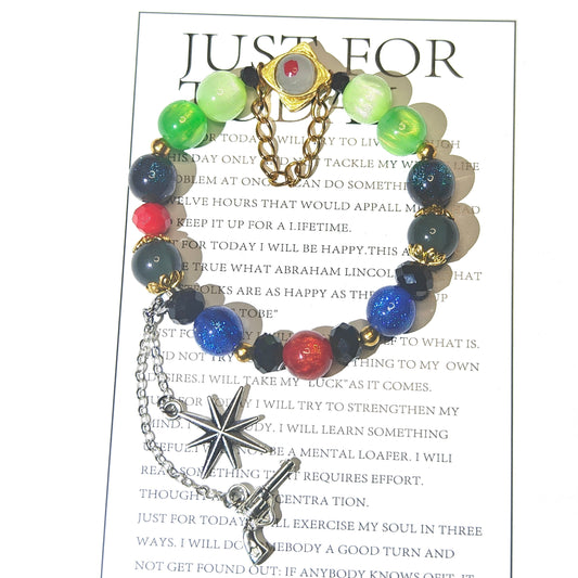 Honkai: Star Rail Game-Inspired Bracelet - Anaxa Handmade Round-Bead - product gallery image 2