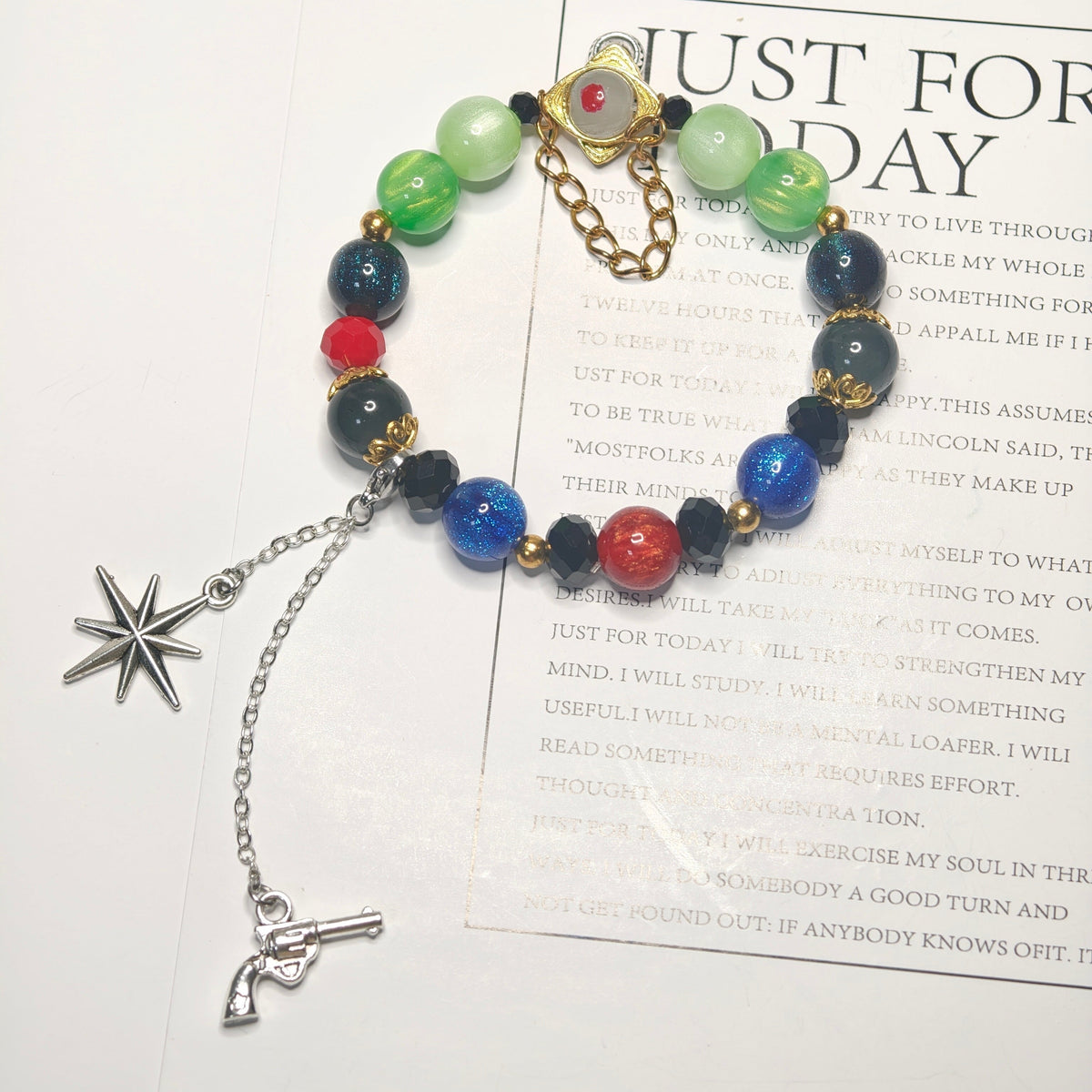 Honkai: Star Rail Game-Inspired Bracelet - Anaxa Handmade Round-Bead - product gallery image 3